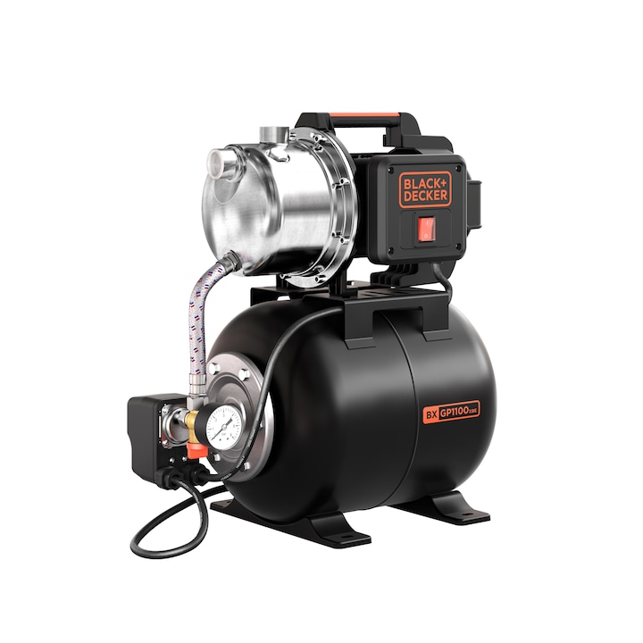 Reducere  RESIGILAT: Hidrofor Black+Decker 1100W 4600 l/h 24 l – BXGP1100XBE