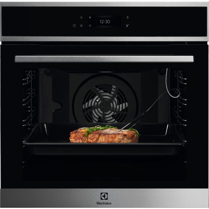 Reducere  RESIGILAT: Cuptor incorporabil Electrolux EOE8P39WX, Electric, 72 l, Autocuratare pirolitica, Control touch, AssistedCooking, Conectivitate WiFi, Clasa A+, Inox