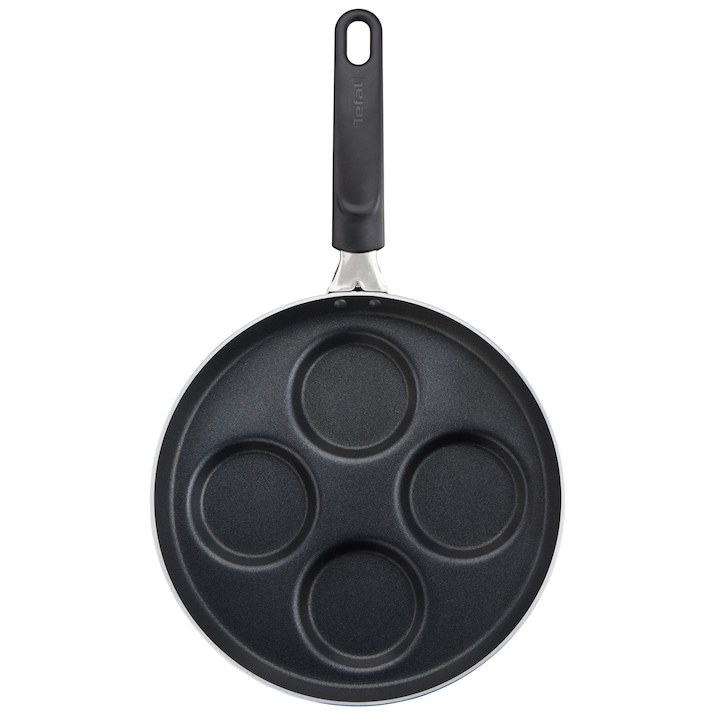 Reducere  RESIGILAT: Tigaie pentru clatite Tefal Pancake Time de 25 cm, inductie, baza Diffusion, invelis antiaderent Titanium, fara PFOA, negru