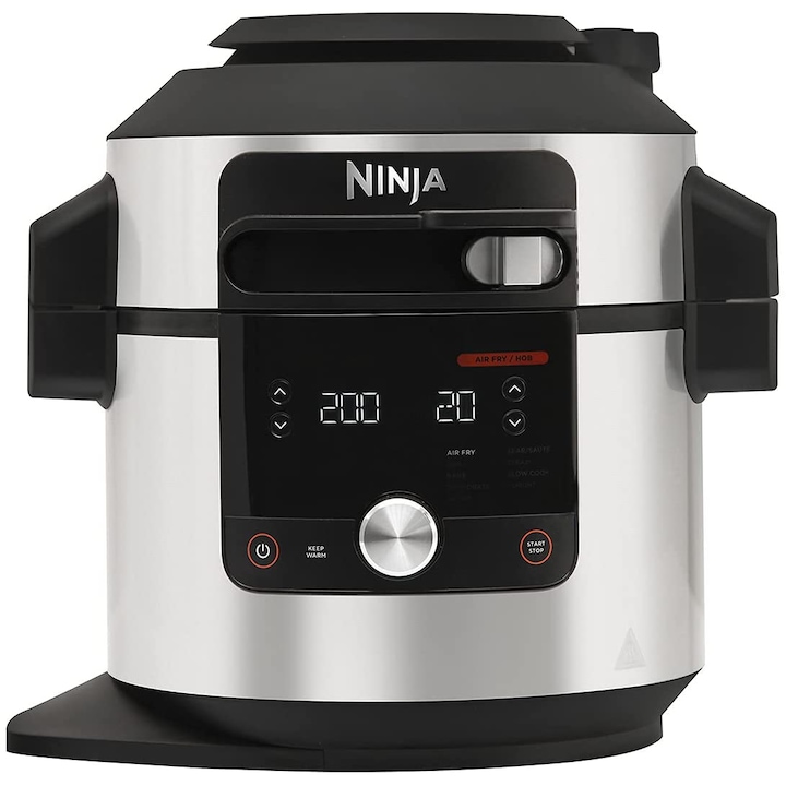 Reducere  RESIGILAT: Multicooker 12 in 1 Ninja OL650EU, 1460W, 7.5l, 12 programe, Negru/Argintiu