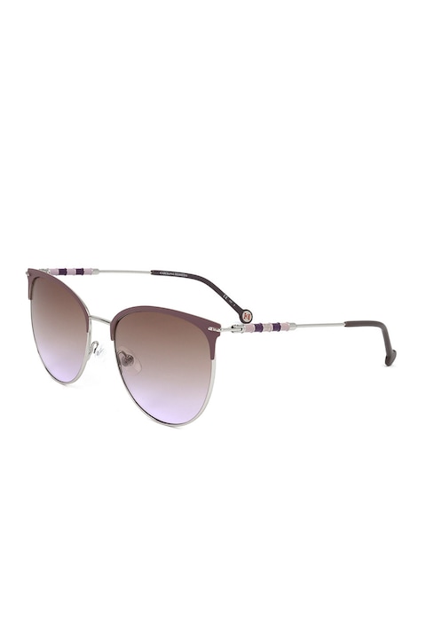 Reducere  RESIGILAT: Carolina Herrera – Ochelari de soare cu lentile in degrade, Argintiu, Violet lila prafuit, 58-18-145