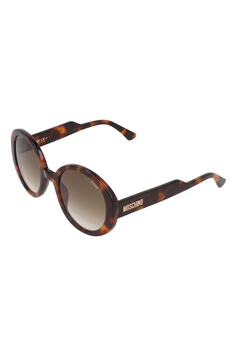 Reducere  RESIGILAT: Moschino – Ochelari de soare rotunzi cu lentile in degrade, 52-23-140, Maro