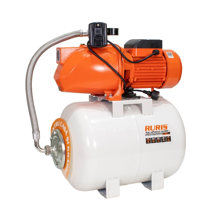 Reducere  RESIGILAT: Hidrofor RURIS aquapower 5010S, 2.200 W, 50 l , debit 60 l/min, 70 m inaltime refulare, 9 m adancime absorbtie