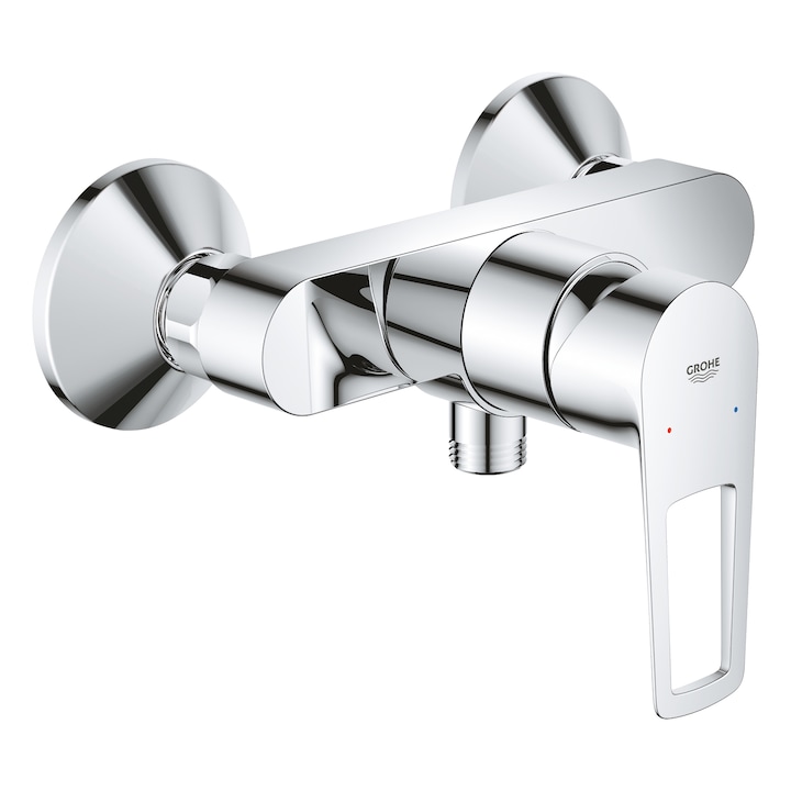 Reducere  RESIGILAT: Baterie de dus Grohe Bauloop 23633001, 1/2”, aparenta, monocomanda, Crom