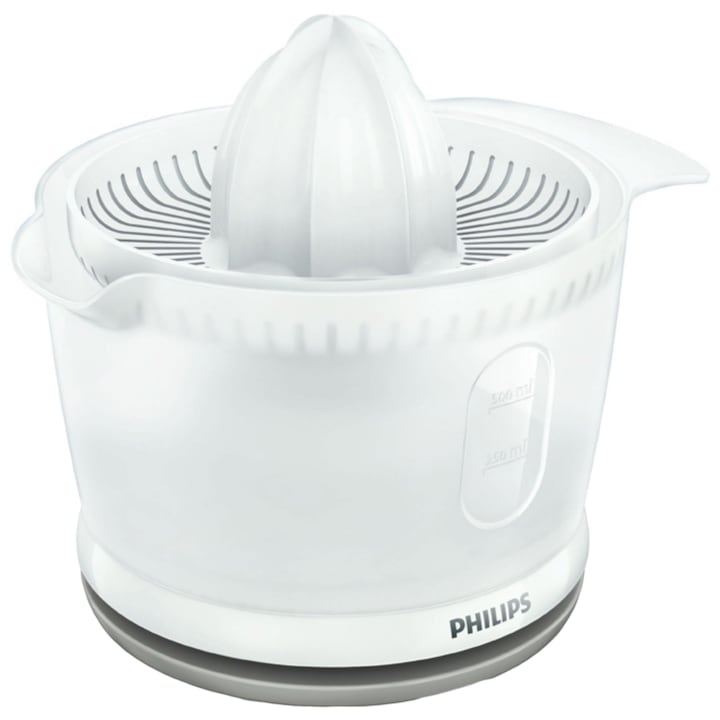 Reducere  RESIGILAT: Storcator de citrice Philips HR2738/00, 25 W, 0.5 l, 1 Viteza, Alb