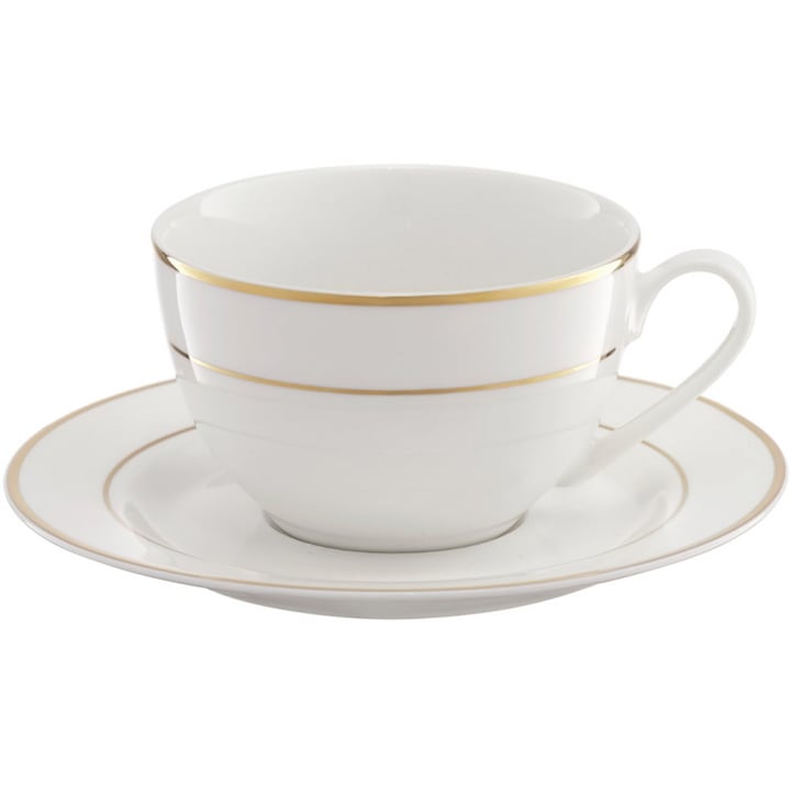 Reducere  RESIGILAT: Set cafea/ceai Ambition Aura Gold, portelan, 12 piese