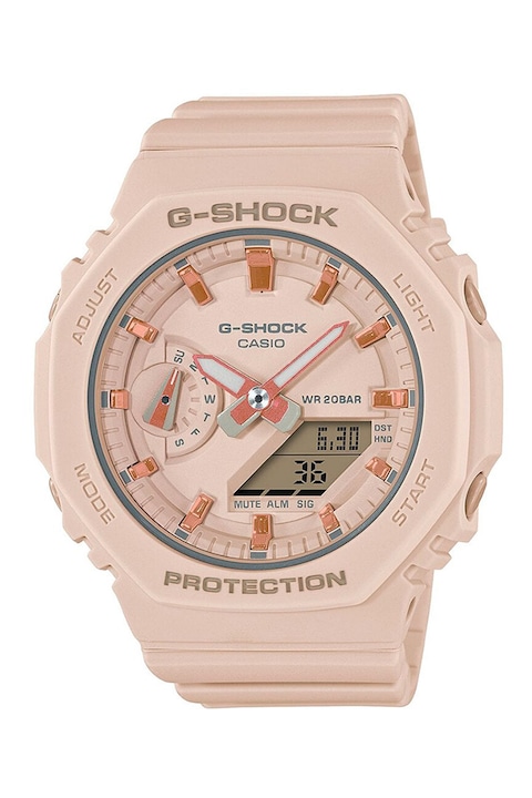 Reducere  RESIGILAT: Casio – Ceas digital si analog G-SHOCK, Roz pal