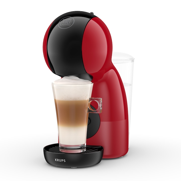 Reducere  RESIGILAT: Espressor cu capsule KRUPS NESCAFÉ® Dolce Gusto® Piccolo XS KP1A3510, 15 bari presiune, 1600 W, capacitate rezervor 0.8 L, functie Eco, negru & rosu