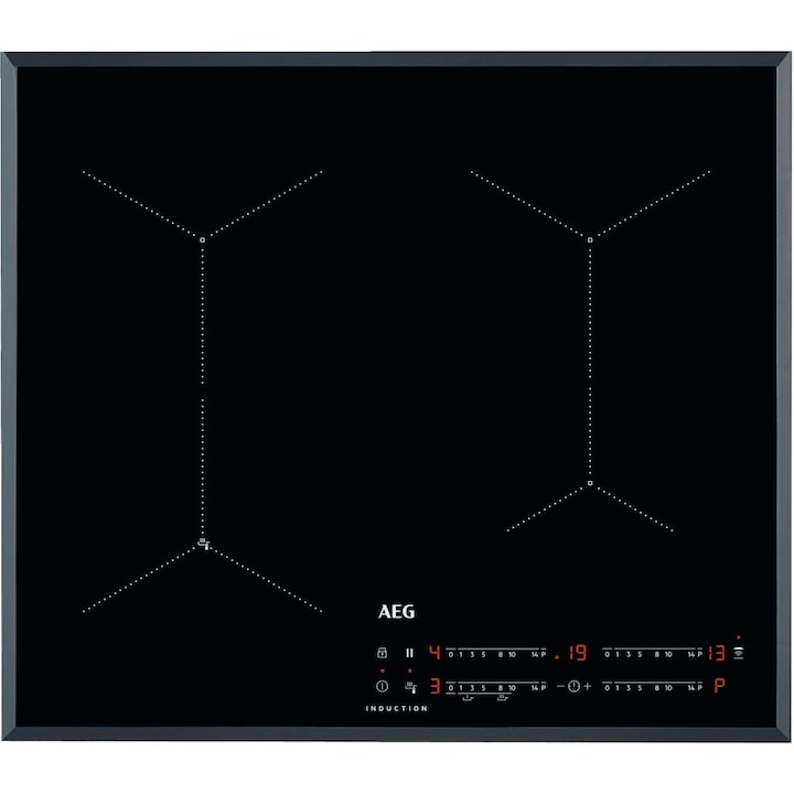 Reducere  RESIGILAT: Plita incorporabila AEG IAE64431FB, Inductie, 4 zone de gatit, Touch control, Timer, Booster, Oprire automata, Conectivitate hota, SenseFry, 60 cm, Negru