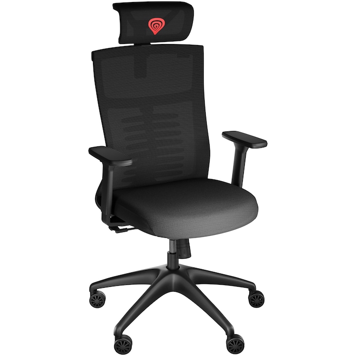 Reducere  RESIGILAT: Scaun Gaming Genesis ASTAT 200 G2, Ergonomic, Tesatura Mesh PureFlow, Spatar Exoschelet Ajustabil 135°, Tetiera si Cotiere Ajustabile 3D, Max 120 kg., Roti 60mm cu Invelis CareGlide Antiscratch, Negru