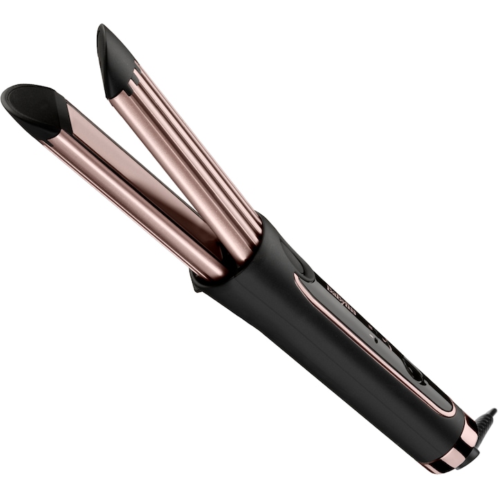 Reducere  RESIGILAT: Ondulator BaByliss C112E Curl Syler Luxe, Functie aer rece, Invelis Ceramic, 36mm, 3 setari temperatura, 200°C, Roz-Negru