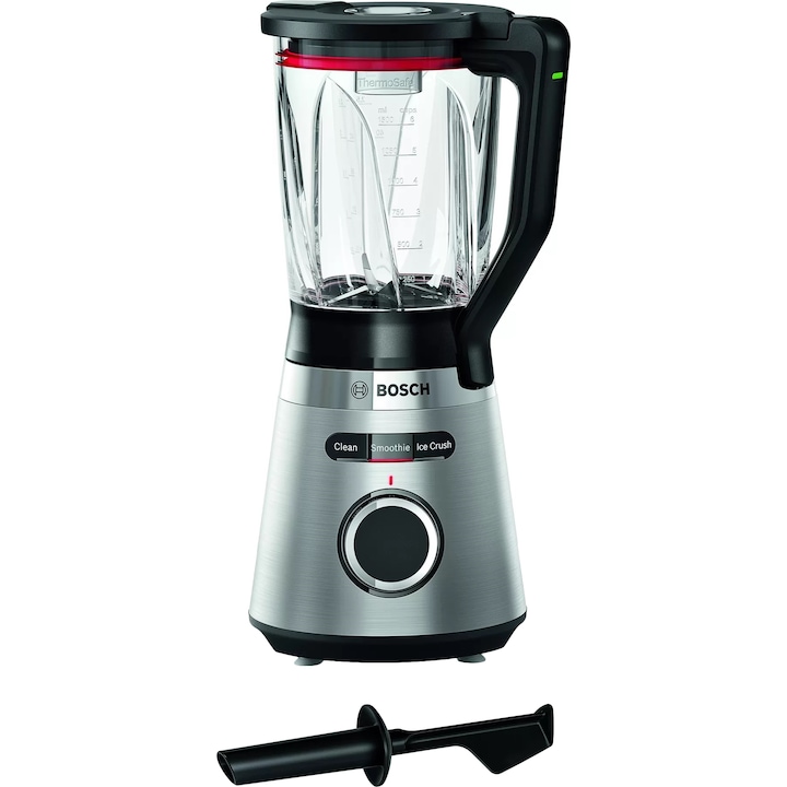 Reducere  RESIGILAT: Blender Bosch Vita Power Serie 4 MMB6382M, 1200 W, 1.5 l, 3 programe automate, cana ThermoSafe, Inox