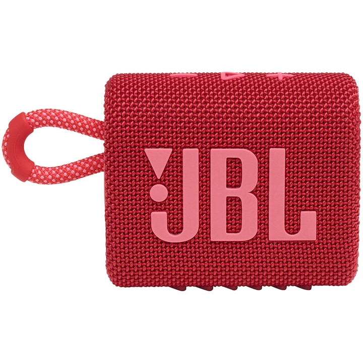 Reducere  RESIGILAT: Boxa portabila JBL GO3, IPX67, Bluetooth, Rosu