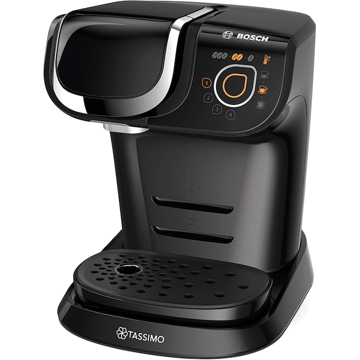 Reducere  RESIGILAT: Espressor Bosch Tassimo MY WAY TAS6502, 1500W, 1.3 L, T-Disc, Tehnologie INTELLIBREW, 4 setari de memorie, capsule, Negru