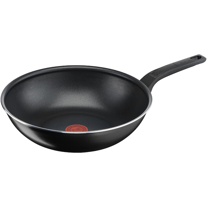 Reducere  RESIGILAT: Tigaie Wok Tefal Simply Clean, Thermo-Signal, invelis antiaderent din titan, 28 cm