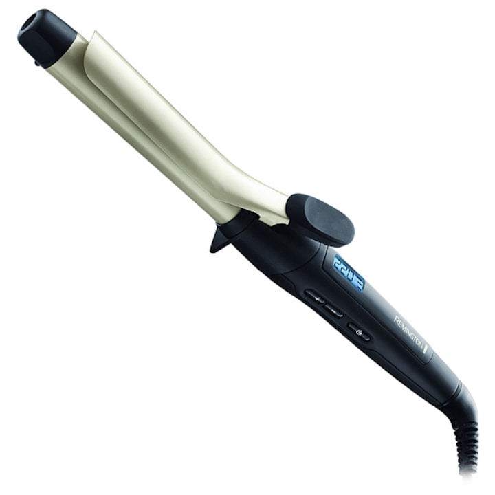 Reducere  RESIGILAT: Ondulator Remington Pro Soft Curl CI6525, 220°C, 25mm, display digital, Negru