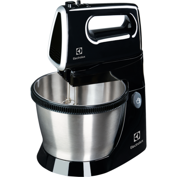 Reducere  RESIGILAT: Mixer cu bol Electrolux ESM3310, 3.5l, 450W, 5 trepte viteza, Negru/Argintiu