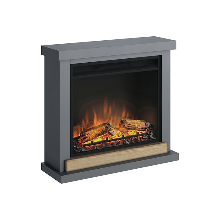 Reducere  RESIGILAT: Semineu TAGU Hagen Solid Grey cu Focar Electric PowerFlame, 23 inch, FM469-GR3-23PF1A