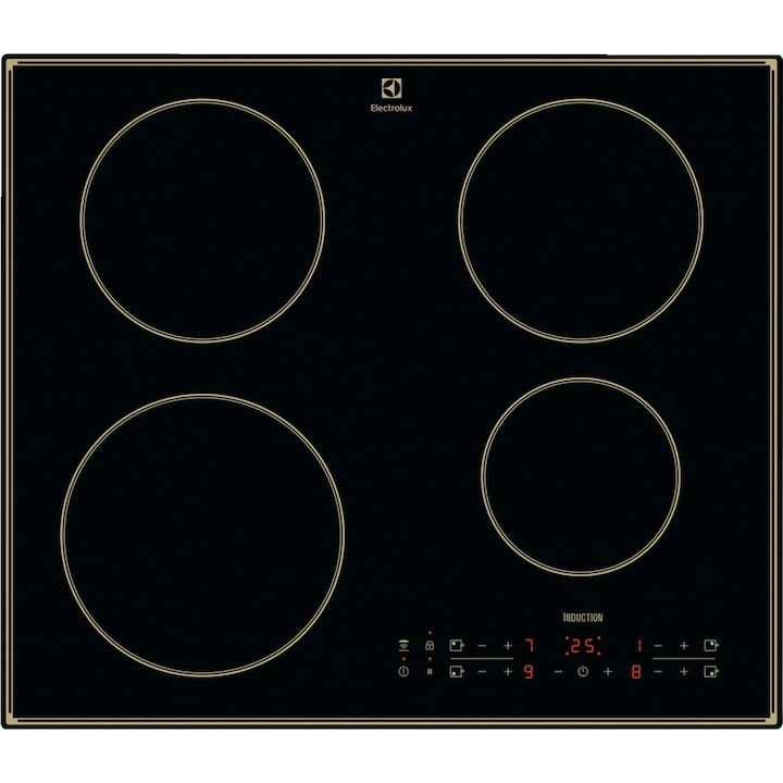 Reducere  RESIGILAT: Plita incorporabila Electrolux CIR60430CB, Inductie, 4 zone de gatit, Touch control, Booster, Timer, Conectivitate hota, 60 cm, Negru