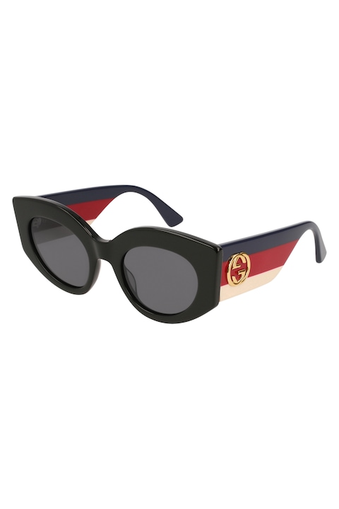 Reducere  RESIGILAT: Gucci – Ochelari de soare ovali cu lentile uni, 50-22-145, Rosu/Alb/Negru