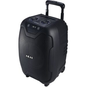 Reducere  RESIGILAT: Boxa portabila Akai ABTS-X10 Plus, 50 W, Bluetooth, USB, FM Radio, Microfon inclus, Negru