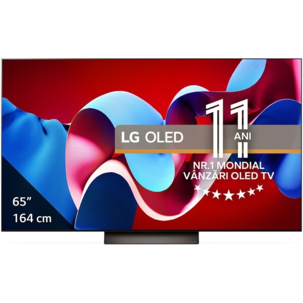 Reducere  RESIGILAT: Televizor LG OLED evo 65C41LA, 164 cm, Smart, 4K Ultra HD, 100 Hz, Clasa F (Model 2024)