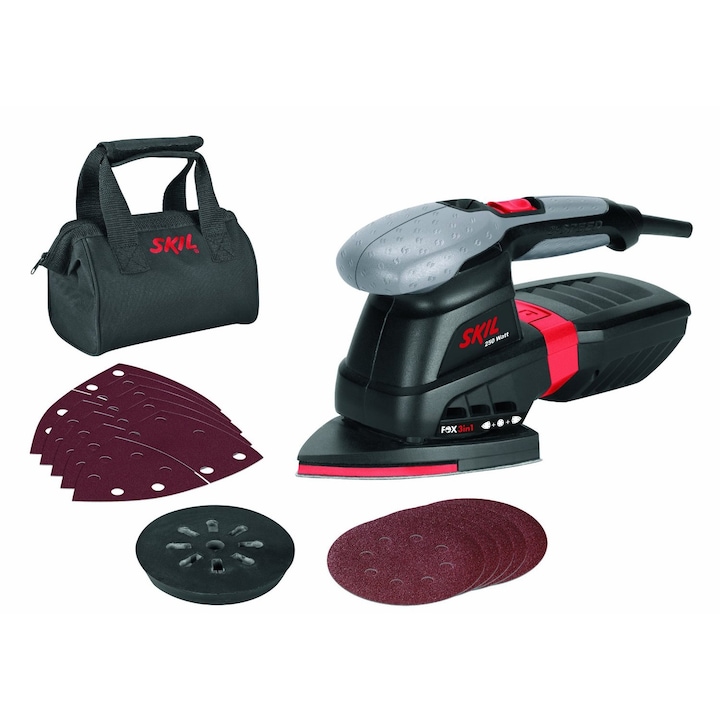 Reducere  RESIGILAT: Slefuitor multifunctional Skil F0157220AC, 250 W, 125 mm, 26000 RPM + Trusa pentru unelte