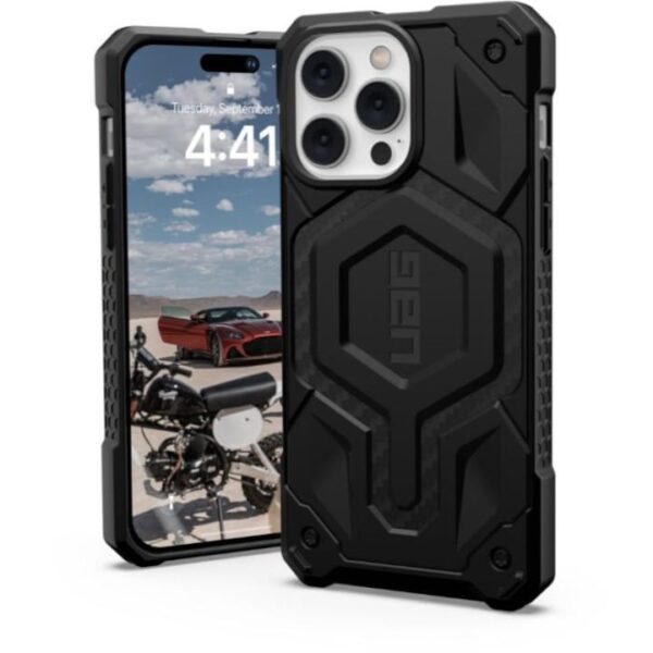 Reducere  RESIGILAT: Husa de protectie UAG Monarch Pro Magsafe pentru iPhone 14 Pro Max, Carbon Fiber