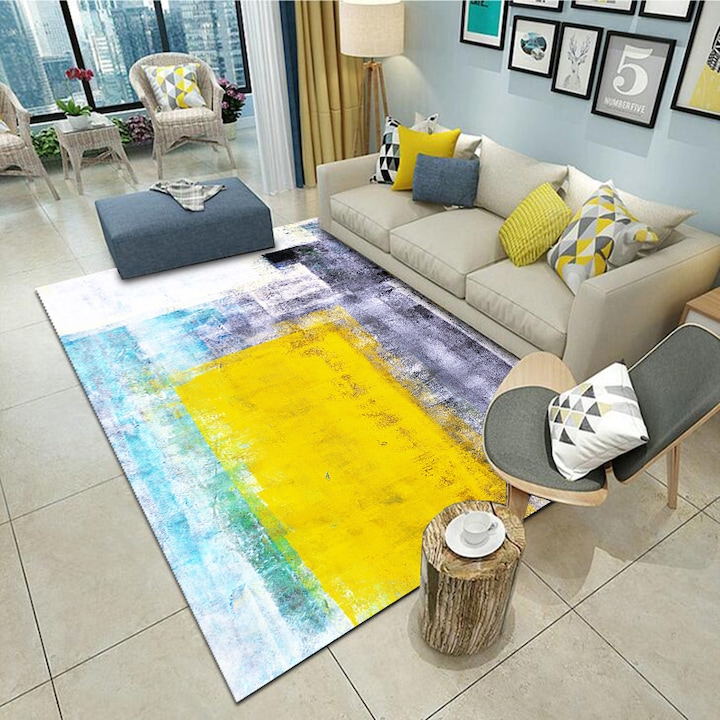 Reducere  RESIGILAT: Covor cu print digital 3D Sun Heinner Home, 200×300 cm, poliester 100%, spate antiderapant