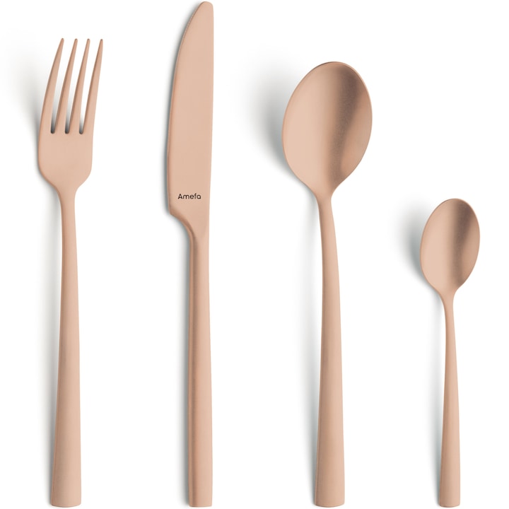 Reducere  RESIGILAT: Set 16 tacamuri Amefa Vintage Copper, PVD