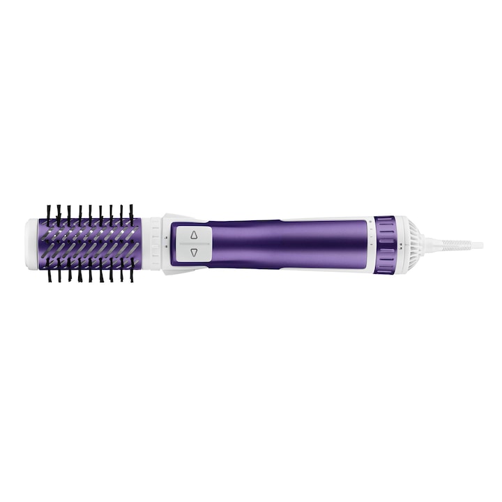 Reducere  RESIGILAT: Perie rotativa Rowenta Brush Activ’ Volume&Shine 2 CF9530F0, 1000W, 2 trepte de temperatura si viteza, ionizare, 2 perii, invelis ceramic, Mov