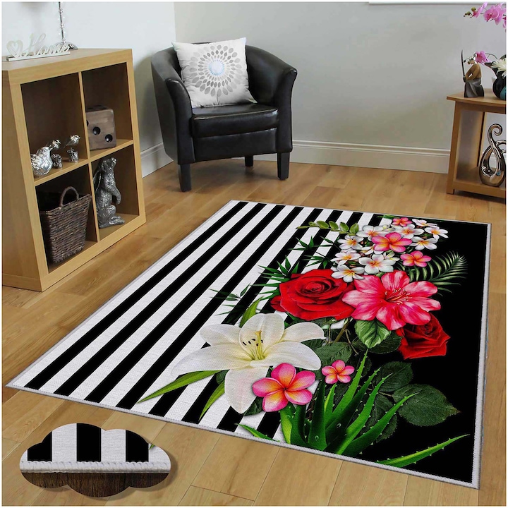 Reducere  RESIGILAT: Covor Oyo Concept cu print digital baza tesuta Ealred 140×220 cm