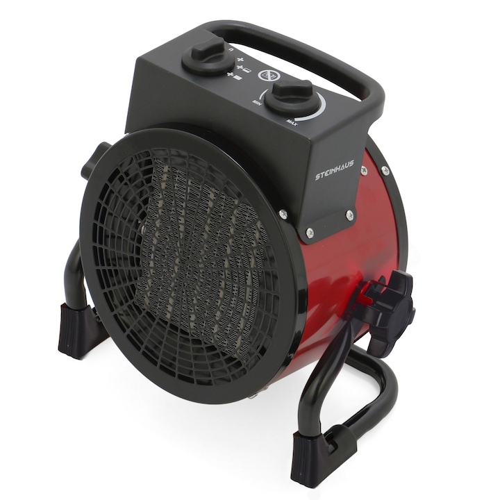 Reducere  RESIGILAT: Aeroterma electrica Steinhaus PRO-IH3000, 3000 W, 186 m³/h debit aer, 220 V, 3 trepte, termostat reglabil