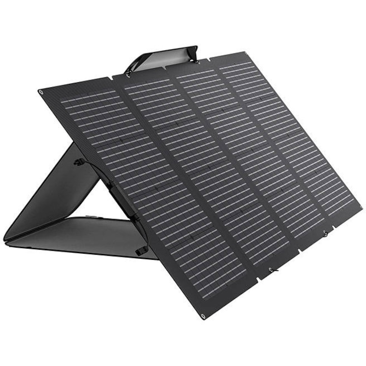 Reducere  RESIGILAT: Panou solar fotovoltaic portabil EcoFlow, bifacial, pliabil, 220W, IP68