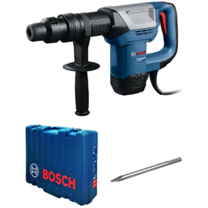 Reducere  RESIGILAT: Ciocan demolator Bosch Professional SDS Max GSH 500, 1100 W, 7.5 J, 460 mm diametru gaurire, 2900 percutii/min, dalta, maner suplimentar, valiza profesionala