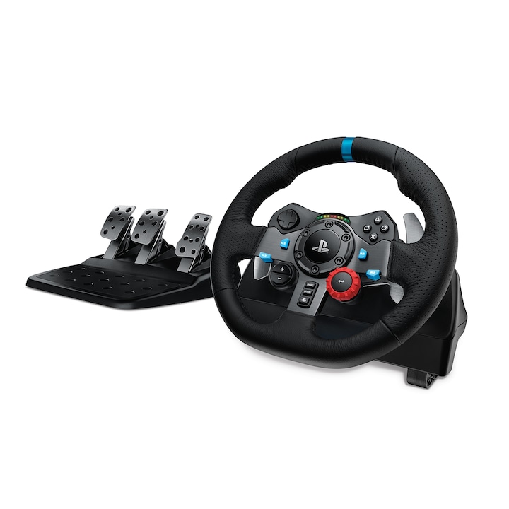 Reducere  RESIGILAT: Volan Logitech Driving Force G29 pentru Playstation 5, Playstation 4, Playstation 3, PC