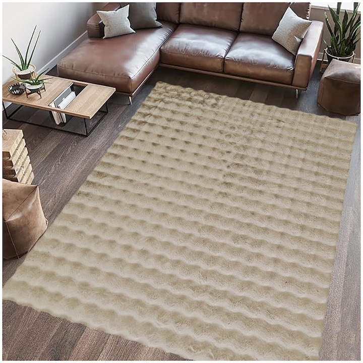 Reducere  RESIGILAT: Covor dreptunghiular blanita Heinner Home Paopao, 200 x 300 cm, 1600 g/m², 100% Poliester, bej