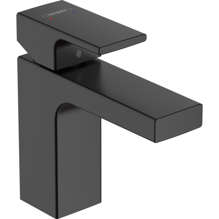 Reducere  RESIGILAT: Baterie lavoar Hansgrohe Vernis Shape 100, cu ventil pop up, negru mat