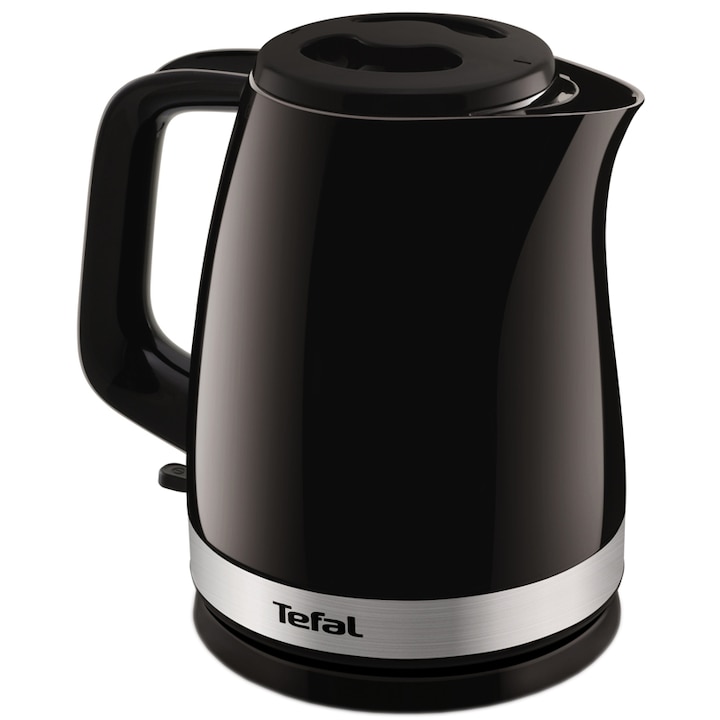 Reducere  RESIGILAT: Fierbator Tefal Delfini Plus KO150F, 2400 W, 1.5 l, oprire automata, filtru anti-calcar, baza 360°, negru