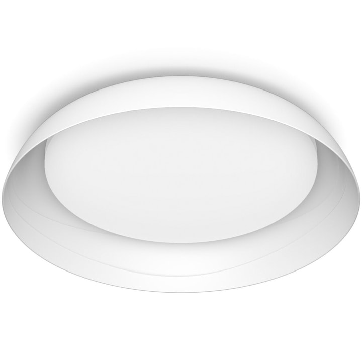 Reducere  RESIGILAT: Plafoniera LED Philips Fleta Ultra Efficient, intensitate luminoasa reglabila, 10W, 1950 lm, lumina neutra (4000K), IP20, 35 cm, Alb