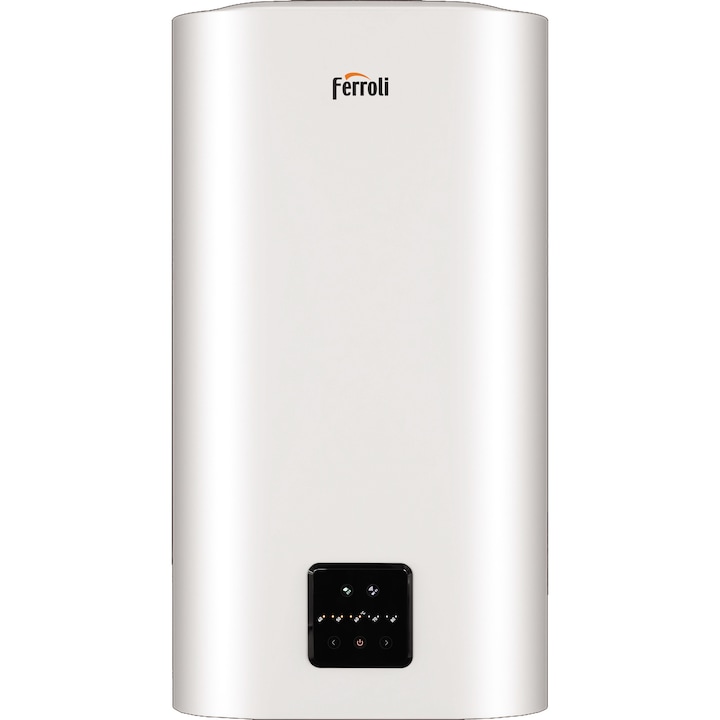 Reducere  RESIGILAT: Boiler electric Ferroli TITANO TWIN 100, 1800 W, 100 l, control Wi-Fi, rezervor dublu, panou de control digital