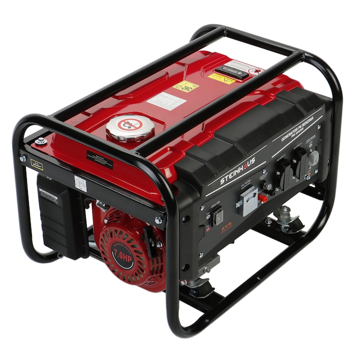 Reducere  RESIGILAT: Generator curent electric Steinhaus PRO-GEN3150, 3150 W cu stabilizator de tensiune, benzina, autonomie 9.8 h