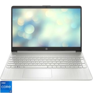 Reducere  RESIGILAT: Laptop HP 15s-fq5009nq cu procesor Intel® Core™ i7-1255U pana la 4.70 GHz, 15.6”, Full HD, 16GB DDR4 RAM, 512GB SSD, Intel® Iris® Xe Graphics, Free DOS, Silver