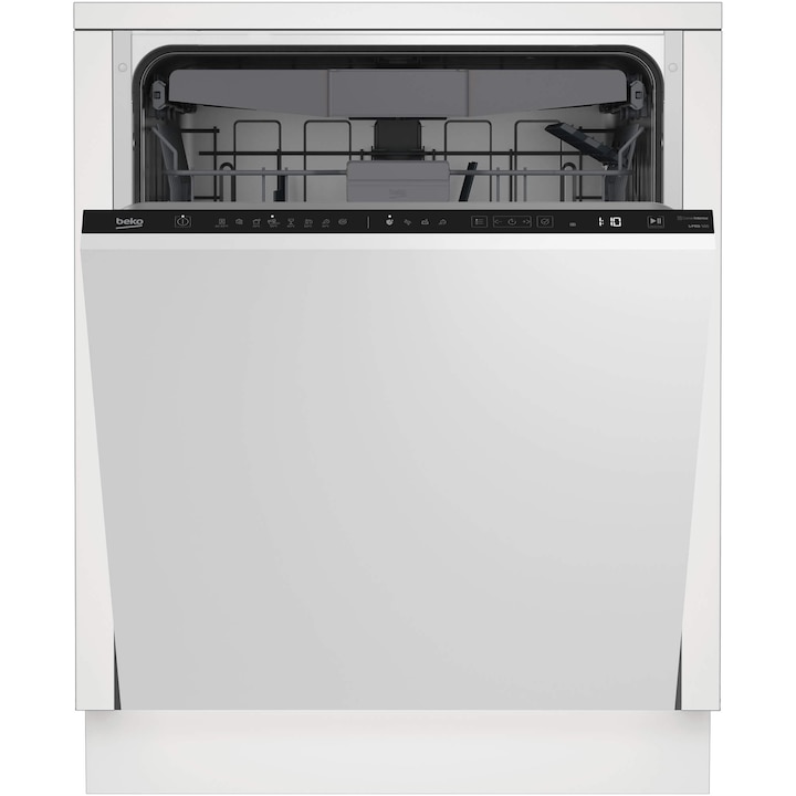 Reducere  RESIGILAT: Masina de spalat vase incorporabila Beko BDIN38651C, 16 seturi, 8 programe,TrayWash, Fast+, CornerIntense, Motor ProSmart Inverter, AutoDoor Opening, Active Ventilation, Clasa B, 60 cm