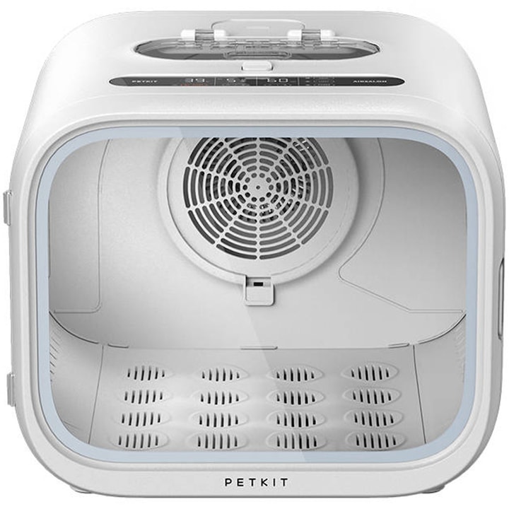 Reducere  RESIGILAT: Uscator Smart PETKIT AirSalon Max pentru animale de companie, Ecran tactil, Bluetooth, 900W, 60 L