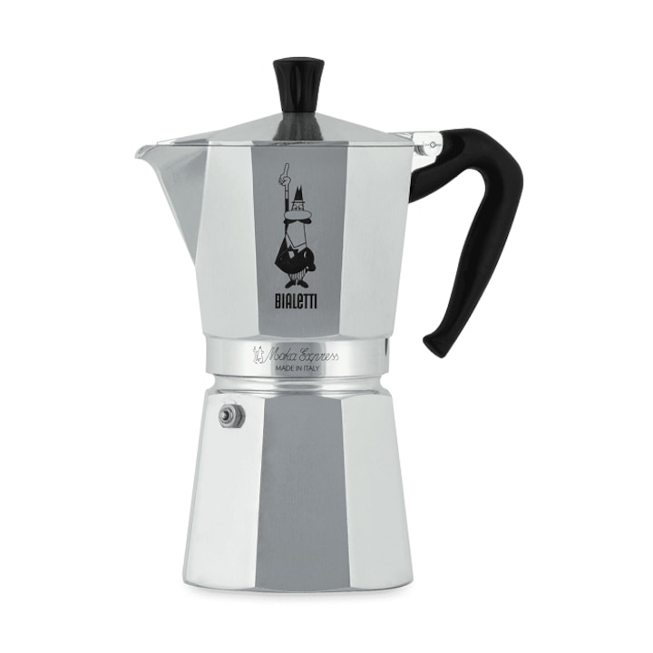 Reducere  RESIGILAT: Espressor de cafea, Bialetti, Aluminiu, Moka Express, 12 portii, 670 ml, Argintiu