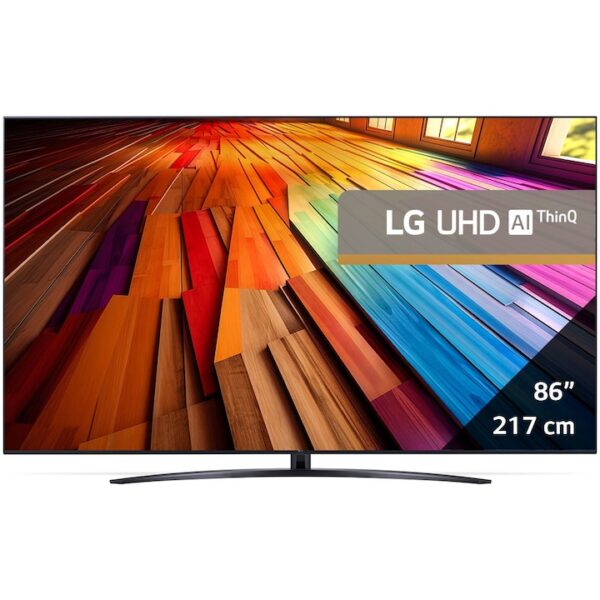 Reducere  RESIGILAT: Televizor LG LED 86UT81003LA, 218 cm, Smart, 4K Ultra HD, Clasa F (Model 2024)