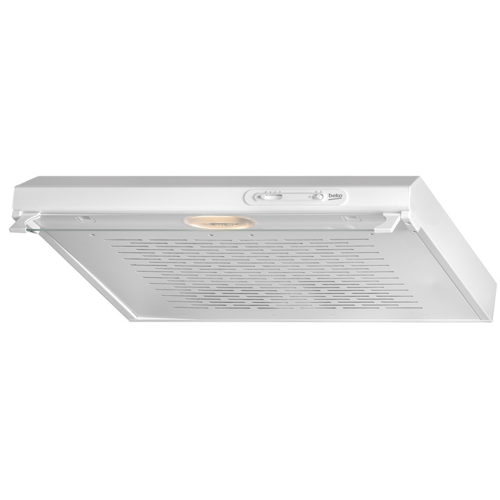 Reducere  RESIGILAT: Hota traditionala Beko CFB6310W, 205 MC/H, 3 trepte de viteza, 1 motor, Alb