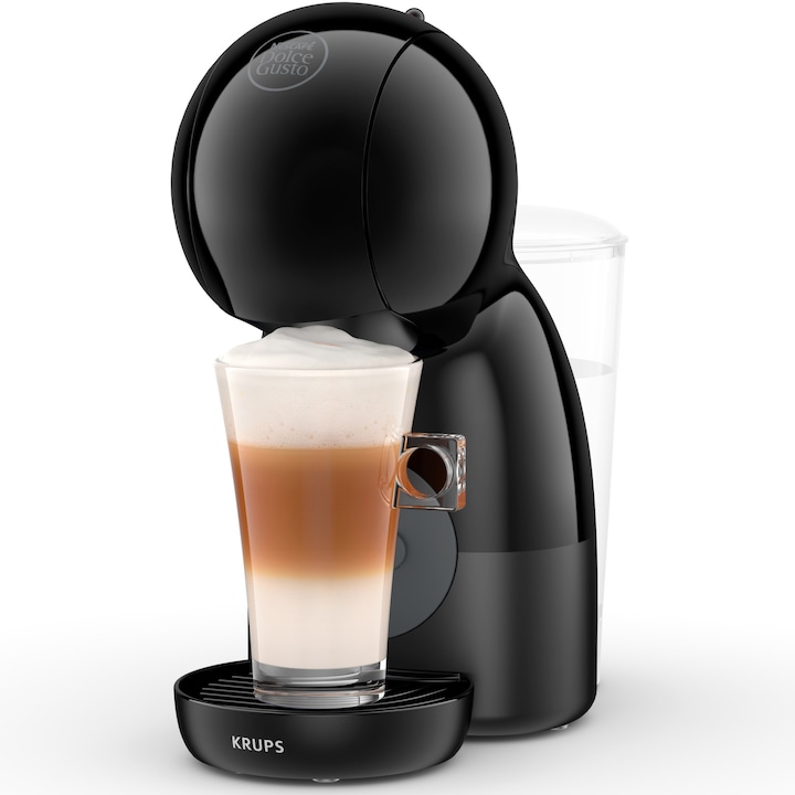 Reducere  RESIGILAT: Espressor cu capsule Krups NESCAFÉ® Dolce Gusto® Piccolo XS KP1A3B10, 1600W, 15 bari, rezervor apa 0.8L, peste 30 de bauturi calde sau reci, functie Hot & Cold, functie Eco, negru