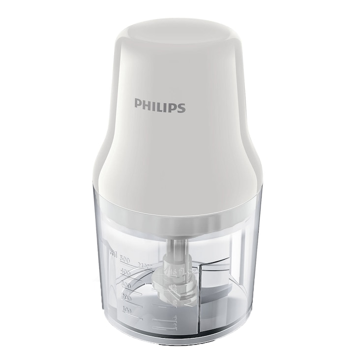 Reducere  RESIGILAT: Tocator Philips HR1393/00, 450 W, 0.5 l, 1 viteza, Alb